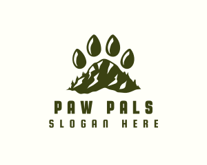 Paw Mountain Adventure logo design