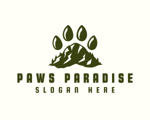 Paw Mountain Adventure logo design