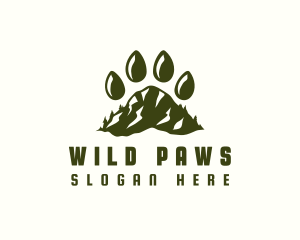 Paw Mountain Adventure logo design