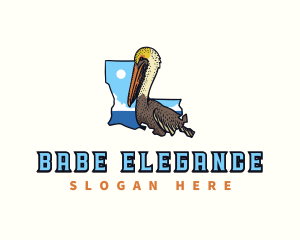 Brown Pelican Louisiana Logo