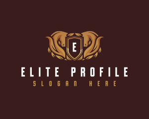 Premium Horse Shield  logo design