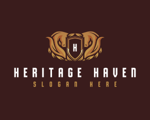 Premium Horse Shield  logo design