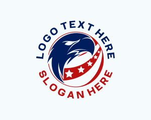 Patriotic American Eagle logo