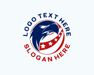 Patriotic American Eagle Logo