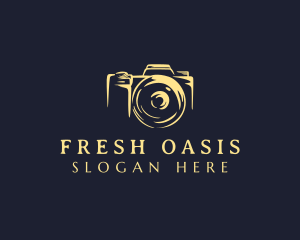 Lens Camera Photographer logo design