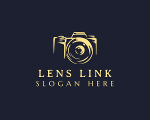 Lens Camera Photographer logo design