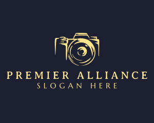 Lens Camera Photographer logo design