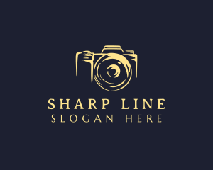 Lens Camera Photographer logo design