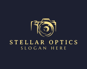 Lens Camera Photographer logo design