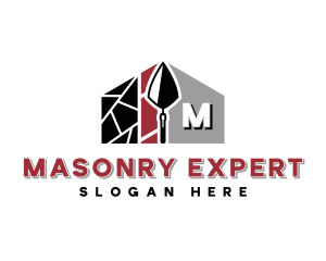 Masonry Trowel Handyman logo design