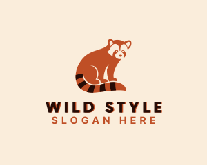 Wild Red Panda Zoo logo design