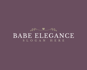 Elegant Love Wordmark logo design