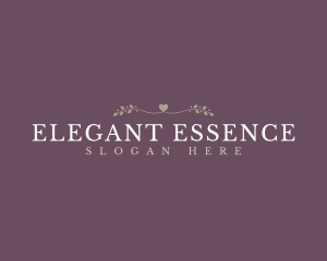 Elegant Love Wordmark logo design