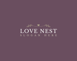 Elegant Love Wordmark logo design