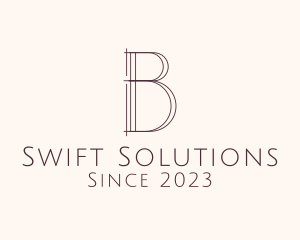 Minimalist Professional Agency Letter B logo design
