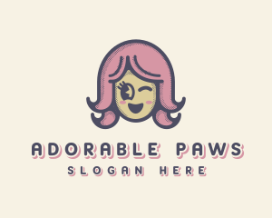 Pink Female Doll logo design