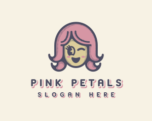 Pink Female Doll logo design