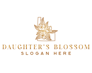 Idaho Flower Syringa logo design