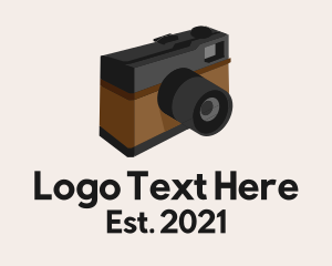 Photojournalism - Isometric Digital Camera logo design