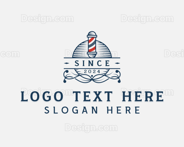 Barber Haircut Barbershop Logo