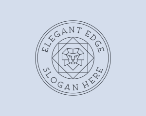 Upscale Lion Crest logo design