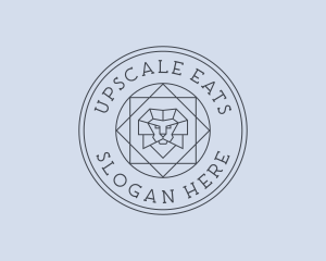 Upscale Lion Crest logo design