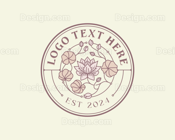 Lotus Floral Garden Logo