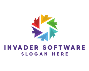 Colorful Cursor Technology logo design