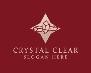 Star Gemstone Crystal logo design