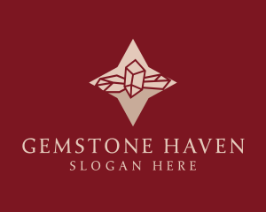 Star Gemstone Crystal logo design