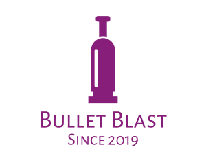 Purple Bullet Wine logo design