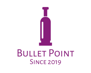 Purple Bullet Wine logo design