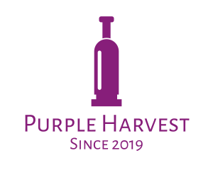 Purple Bullet Wine logo design