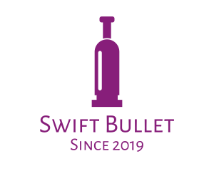 Purple Bullet Wine logo design