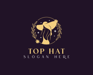 Sexy Fashion Hat Woman logo design