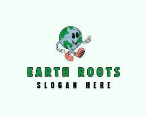 Planet Earth Globe logo design