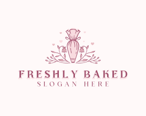 Floral Baking Baker logo design