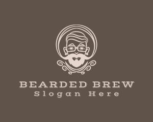 Beard Mustache Hipster logo