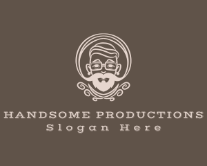 Beard Mustache Hipster logo
