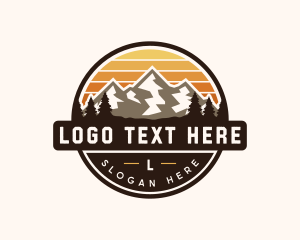 Mountain Travel Adventure Logo