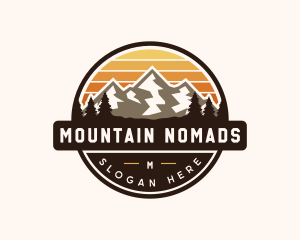 Mountain Travel Adventure logo design