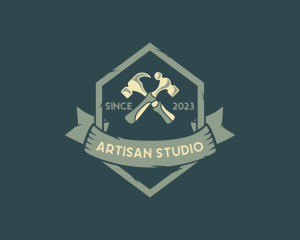 Carpentry Tool Hammer logo design