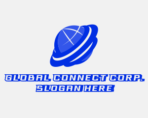 Globe Planet Orbit logo