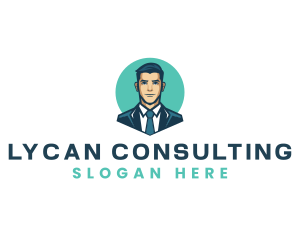 Professional Businessman Suit logo design