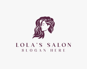 Woman Hairstylist Salon logo design