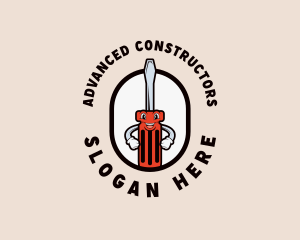 Screwdriver Handyman Repair logo design