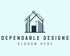 Construction House Structure logo design