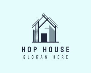 Construction House Structure logo design