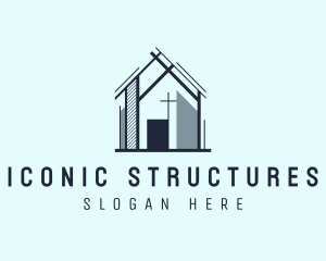 Construction House Structure logo design