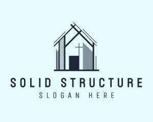 Construction House Structure logo design